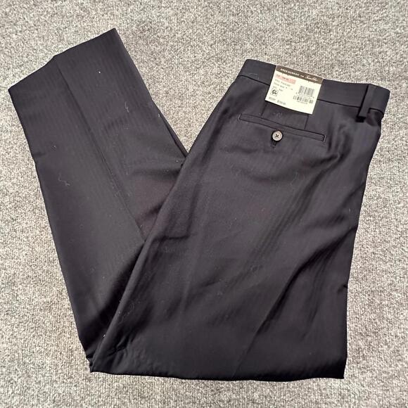 Greg Norman for Tasso Elba Navy Wool Dress Pants Size 40W 30L NWT #484 - Picture 1 of 7